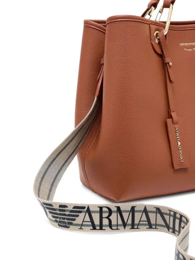 Emporio Armani Medium Top-handle Leather Tote Bag