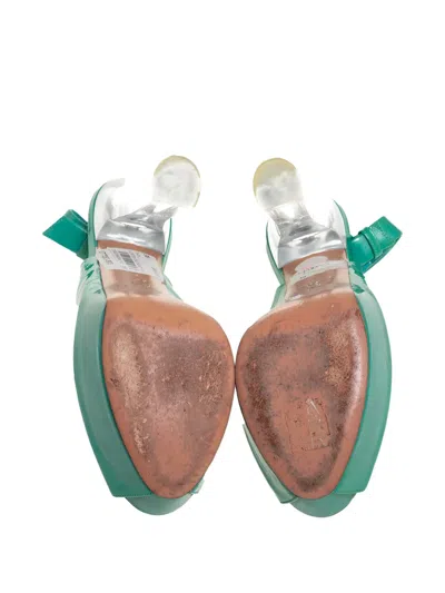 Pre-owned Casadei Vintage Platform Slingback Sandals