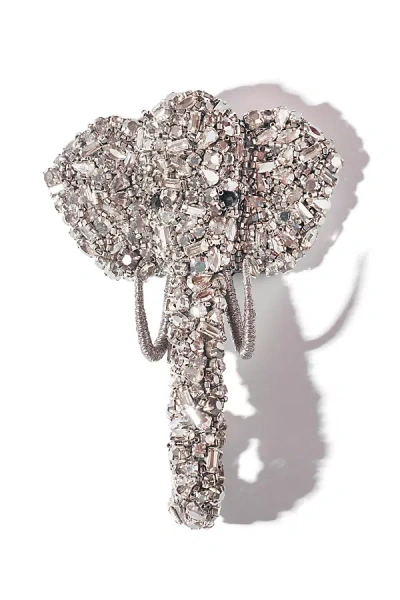 Deepa Gurnani Elephant On Ice Brooch