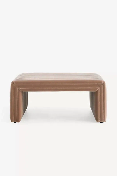 Anthropologie Alexander Velvet Coffee Table Ottoman