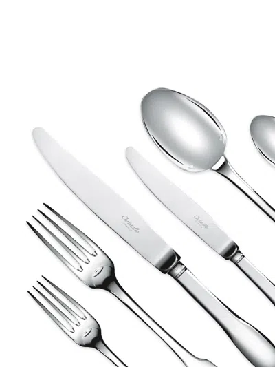 Christofle Cluny 36-piece Flatware Set (six-person Setting) In Silver
