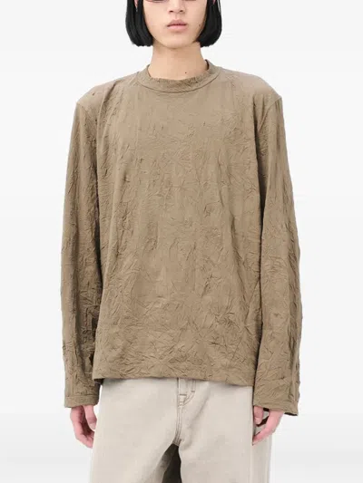 Our Legacy Crew-neck Long-sleeved T-shirt In Brown