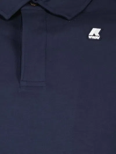 K-way Polo Vincelle Light Stretch Blu In Blue