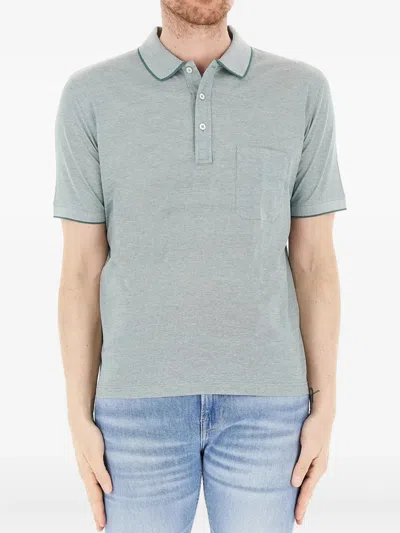 Gran Sasso Short-sleeved Polo Shirt In Gray