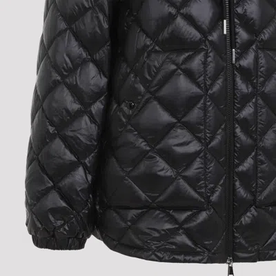 Moncler Quilted Zip-up Parka In Black