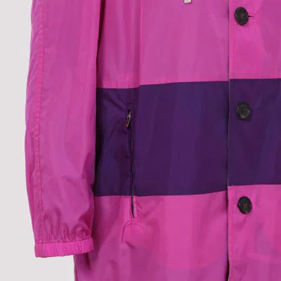 Miu Miu Cappuccino Cotton Blend Reversible Overcoat In Gray