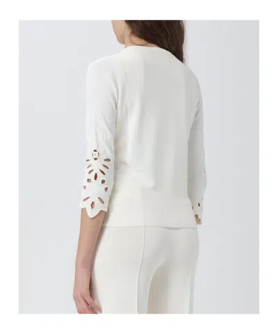 Ermanno Scervino Perforated-detail Cotton-blend Cardigan