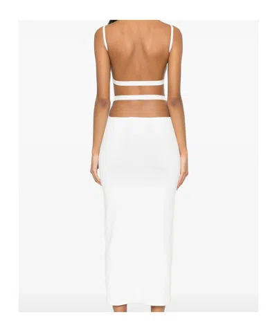 Philosophy Di Lorenzo Serafini Sleeveless Midi Dress In White