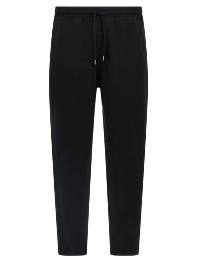 Brunello Cucinelli Silk And Cashmere Blend Joggers In Black