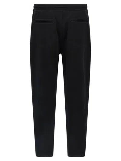 Brunello Cucinelli Silk And Cashmere Blend Joggers In Black