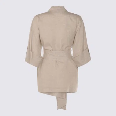 Eleventy Beige Linen Blazer