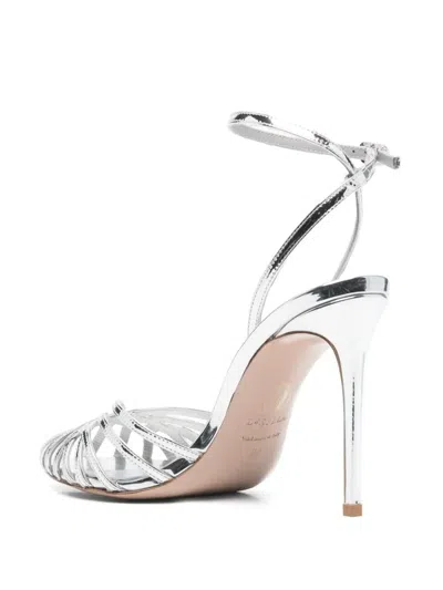 Le Silla Embrace Sandals 110mm In Silver