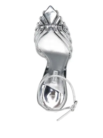 Le Silla Embrace Sandals 110mm In Silver