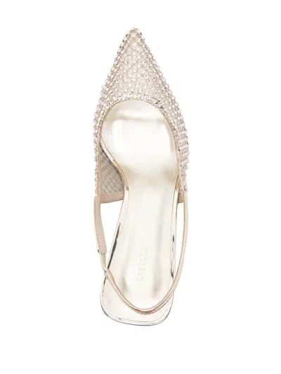 Le Silla Chanel Gilda Pumps With 60mm Back Strap In Silver