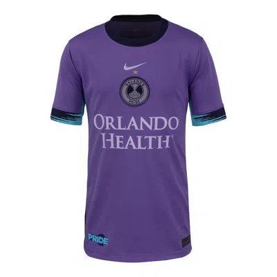 Nike Orlando Pride 2025 Stadium Away Big Kids'  Dri-fit Nwsl Replica Jersey In Purple