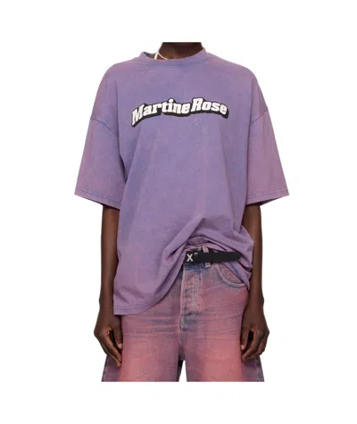 Martine Rose Ssense Exclusive Purple Oversized Short Sleeve T-shirt