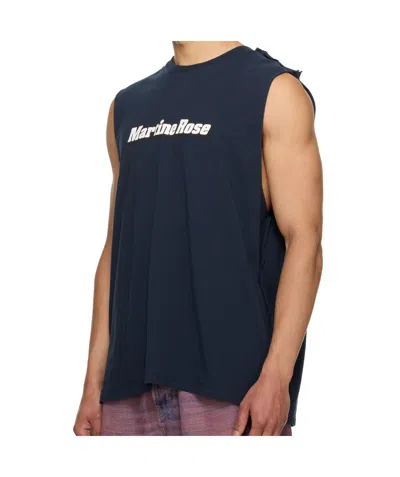 Martine Rose Ssense Exclusive Navy Double T-shirt In Blue