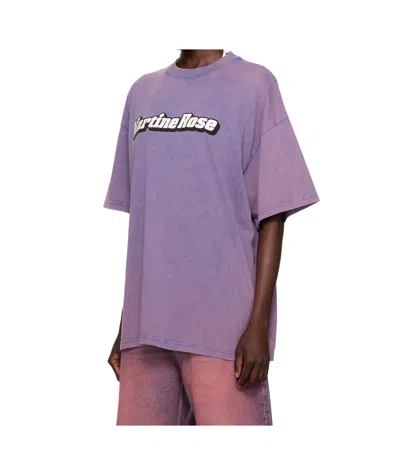 Martine Rose Ssense Exclusive Purple Oversized Short Sleeve T-shirt