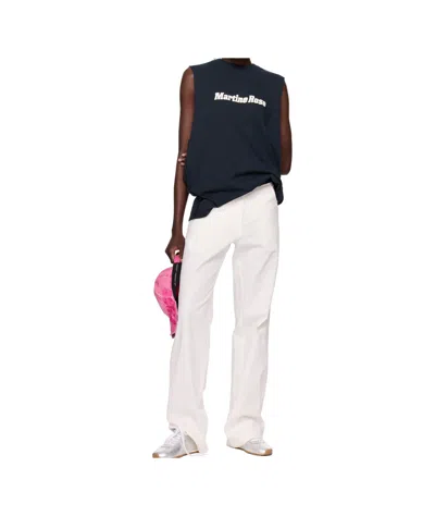 Martine Rose Ssense Exclusive Navy Double T-shirt In Blue