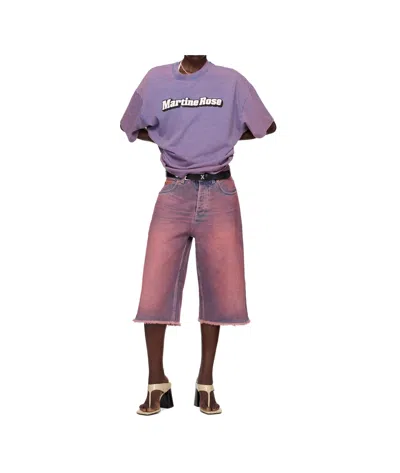 Martine Rose Ssense Exclusive Purple Oversized Short Sleeve T-shirt