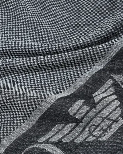 Emporio Armani Ombre Micro Check Shawl