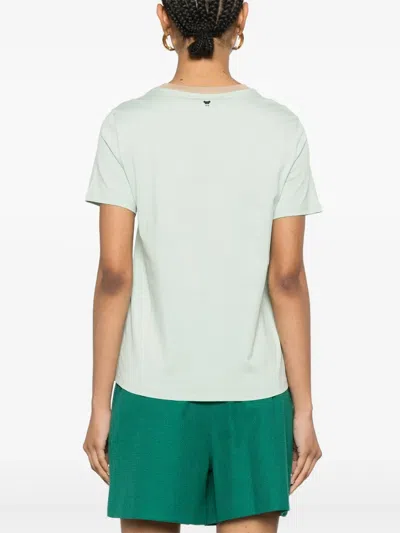 Weekend Max Mara Bello Cotton T-shirt In Blue