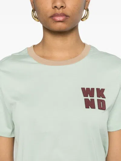 Weekend Max Mara Bello Cotton T-shirt In Blue