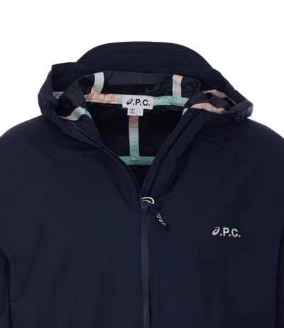 Apc Asics Interaction Logo-print Shell Hooded Jacket