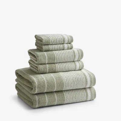 The Company Store Plush Spa Stripe 6-piece Bath Set