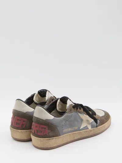 Golden Goose Ball Star Suede Sneakers In Brown