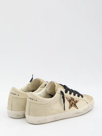 Golden Goose Super Star Sneakers In Gold
