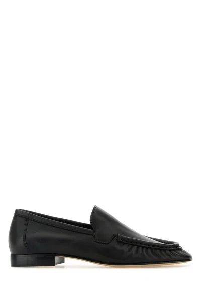 Armarium Black Nappa Leather Milan Loafers In Black