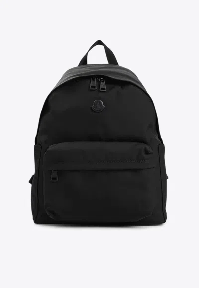 Moncler New Pierrick Technical Fabric Backpack In Black