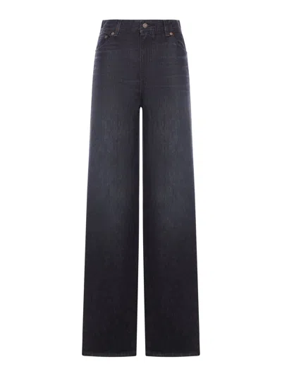 Chloé Wide Leg High Waisted Denim Jeans