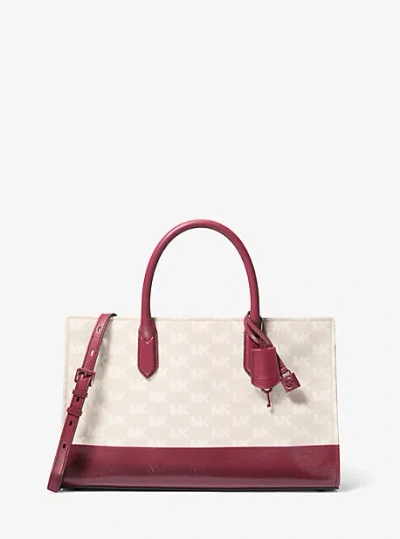 Michael Kors Scarlett Medium Logo Jacquard Satchel