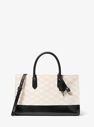 Michael Kors Scarlett Medium Logo Jacquard Satchel
