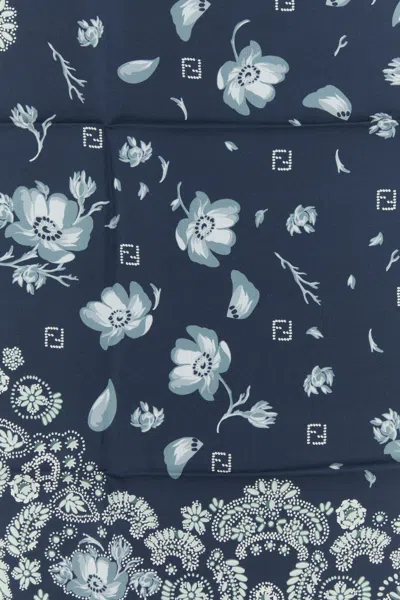 Fendi Foulard Ff In Seta Stampata  Donna