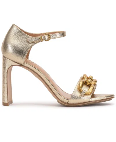 Vince Camuto Aurelia Ankle Strap Sandal In Gold