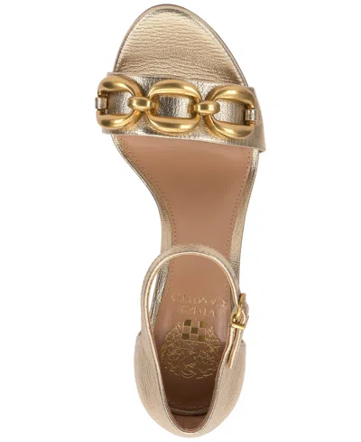 Vince Camuto Aurelia Ankle Strap Sandal In Gold