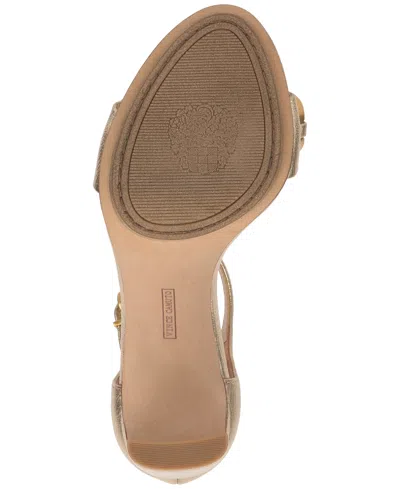 Vince Camuto Aurelia Ankle Strap Sandal In Gold
