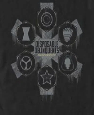 Fifth Sun Men's Disposable Delinquents Logos Short Sleeve T-shirt