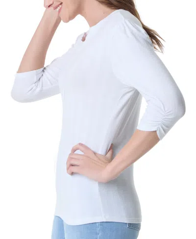 Gloria Vanderbilt Women's 3/4-sleeve Henley Top In Multi