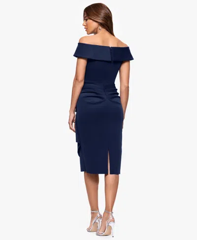 Xscape Women's Ruffled Off-the-shoulder Sheath Dress