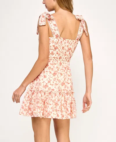 Trixxi Juniors' Printed Sleeveless Fit & Flare Dress
