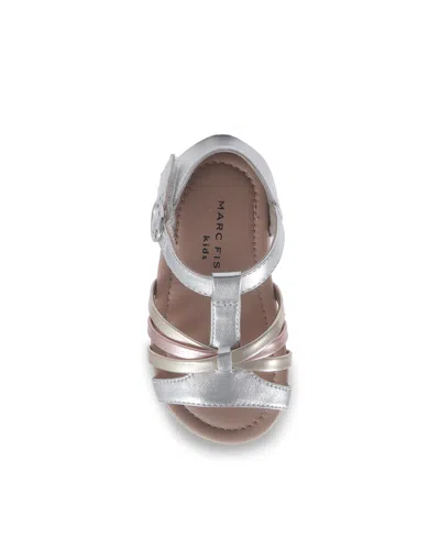Marc Fisher Little And Big Girls Apple Atlas Sandal In Silver