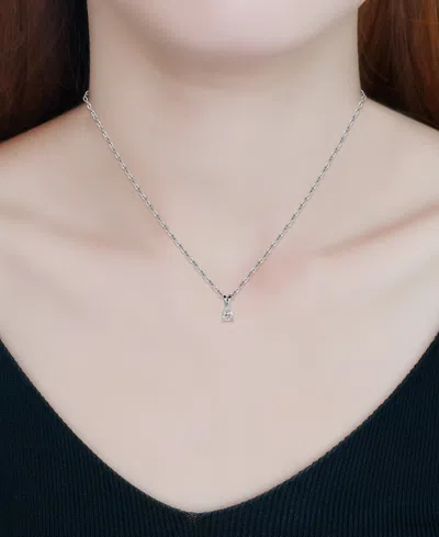 Giani Bernini Cubic Zirconia Pear Solitaire Pendant Necklace, 16" + 2" Extender, Exclusively At Macy's