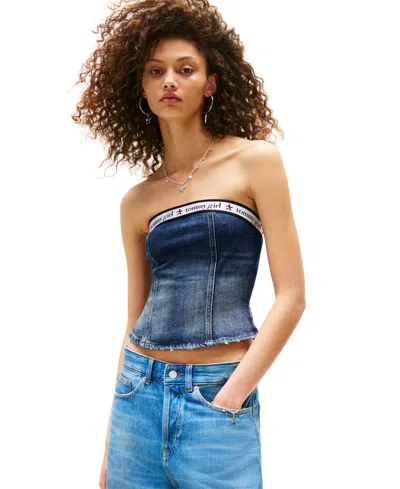 Tommy Jeans Tommy Girl Women's Denim Tube Top