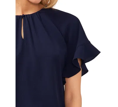 Cece Women's Short Sleeve Drop Shoulder Wide Scoop Neck Blouse