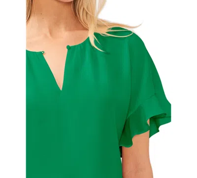 Cece Women's Short Sleeve Drop Shoulder Wide Scoop Neck Blouse