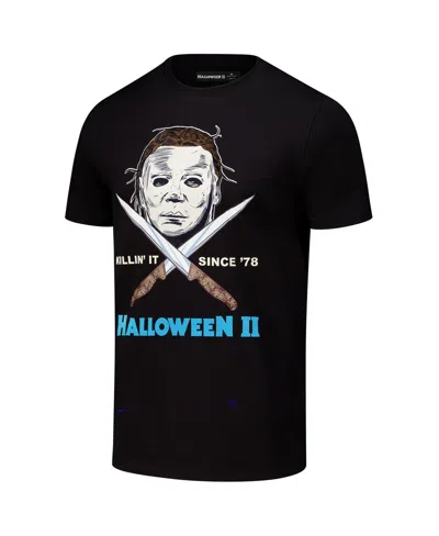 Freeze Max Men's Black Halloween Poster T-shirt